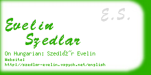 evelin szedlar business card